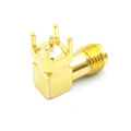 Male Female SMA RF Coaxial PCB Mount Connector