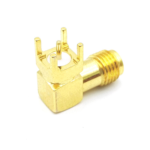 Male Female SMA RF Coaxial PCB Mount Connector