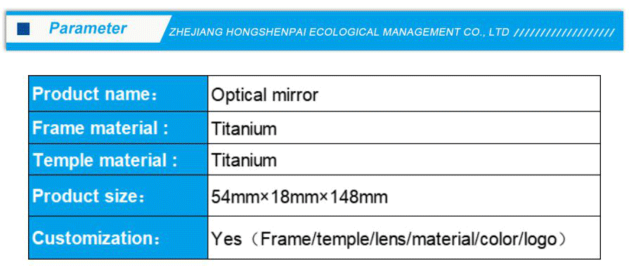 Titanium Series Optical Glasses