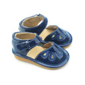 Most Popular Durable Navy Blue Baby Squeaky Shoes