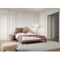 Beauty design top layer genuine leather beds wholesale bedroom furniture Light luxury European design