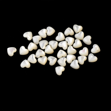 Premium White Mother Of Pearl Heart Shaped Cut