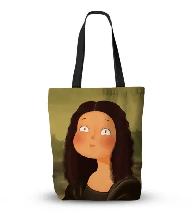 Van Gogh and Monet Oil Painting Canvas Tote Bag