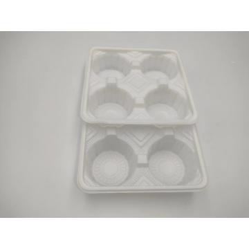 Blister white PP plastic food divider tray