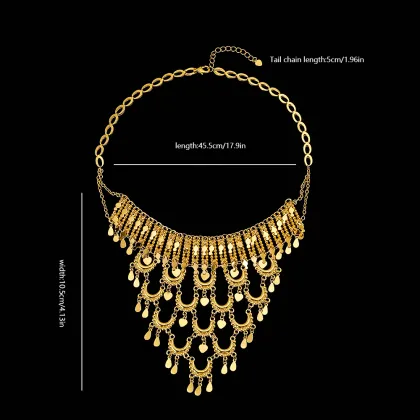 Yiyi Hot Sale 24K Gold Plated Necklace - Dubai Gold Jewelry Fashion Necklace