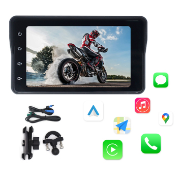 5 Inch Full HD Dual-Front-Rear Waterproof Motorcycle Dash Cam