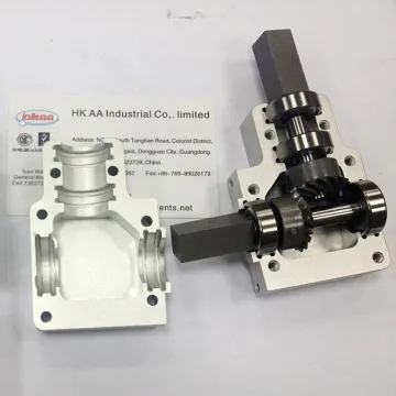 Custom design cnc machined bevel gearbox, precision right angle bevel gearbox
