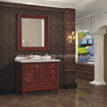 Mahogany Floor Bathroom Cabinet (GD98505)