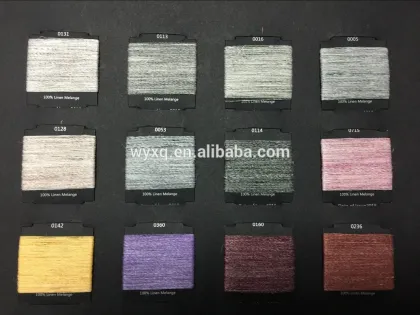 Linen Yarn Melange Yarn Knitting Yarn Mixed Color Yarn