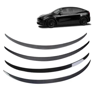 Creease 2022 ABS Carbon Fiber Style Trunk Tail spoilers for Tesla Model 3/Y