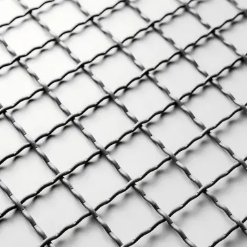 Intermediate crimped wire mesh