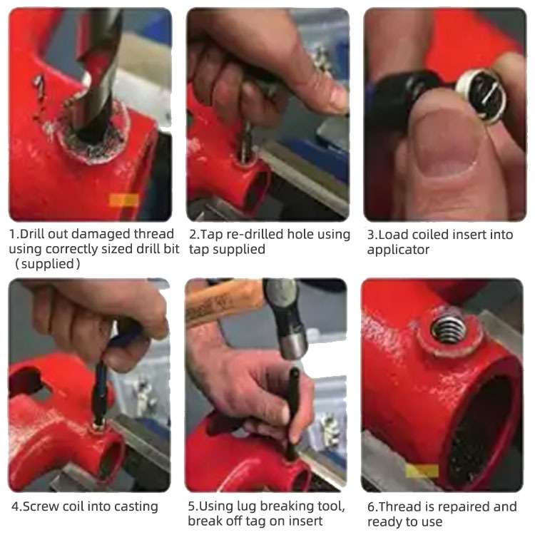 131 Piece Manual Thread Repair Set in Steel and HSS High Speed Tap and Die for Tapping Stainless Steel Metric Standard