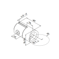 Porte-draps en acier inoxydable