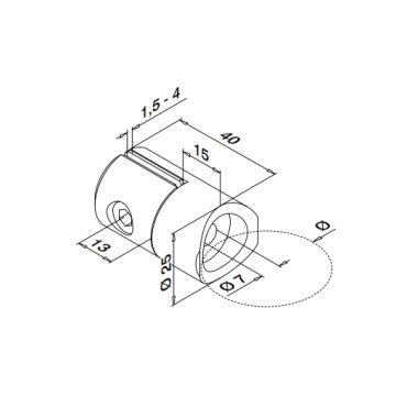 Häftler aus rostfreiem Stahl