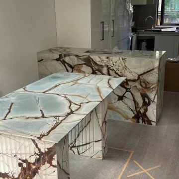 Roma Rome Imperial Blue Marble Platen - Luxe gepolijste muur- en vloeropties