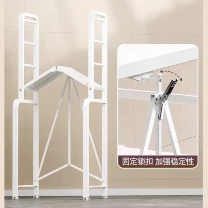 Bathroom Sink Folding Storage Rack for Washing Machine