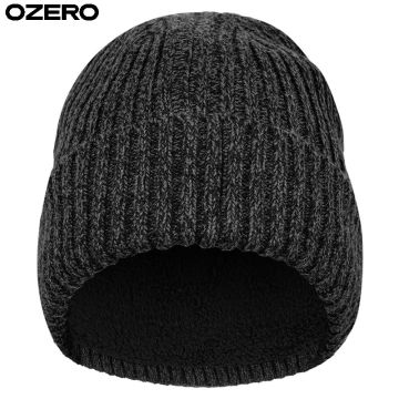 OZERO Stretchable Polyester Beanie for Chilly Evenings
