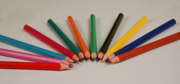 7" Resin Plastic color pencil