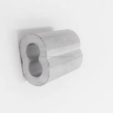 5/8\" US Type 8 Shape Stop Sleeves Ferrules | Aluminium Hourglass Sleeves | DIN3093 Aluminium Ferrule | Wire Rope Stop Buttons
