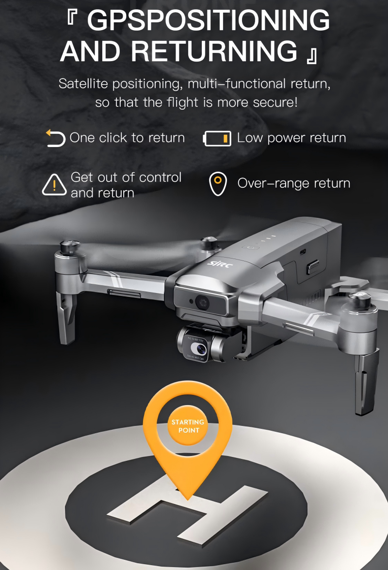 Obstacle Avoidance Brushless Camera Drone Fol