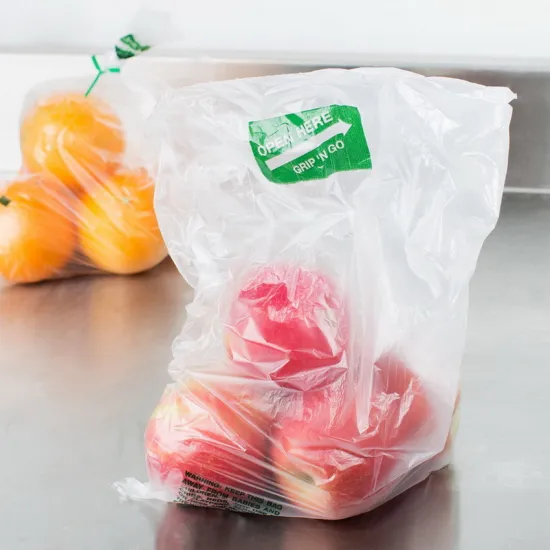 HDPE LDPE Food Deli Saddle Plastic Packaging Bag