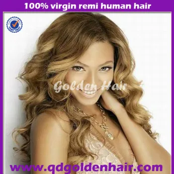 Fashionable Virgin Remy Full Lace Human Hair Celebrity Hairstyle Wig