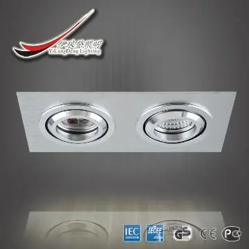 Brushed aluminum lighting 12v halogen spot lights fixture MR16/12V CE