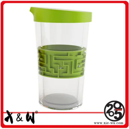 X&W Unique Design Tumbler Double Warm Maze Cup Bottled Water