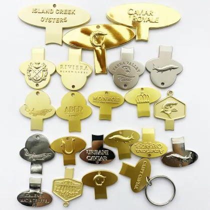 Gold Silver Metal Caviar Tin Opener Key