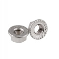 Ανοξείδωτο χάλυβα οδοντικά καρύδια φλάντζας DIN 6923