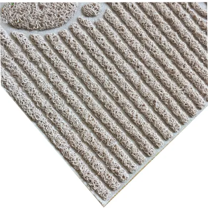 New anti-slip PVC backing clean step mat