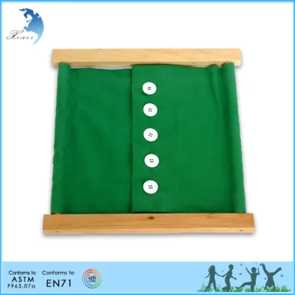 Montessori practical life dress materials eco-friendly montessori materials