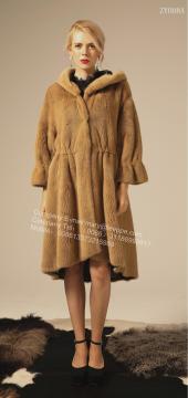 Winter Reversible Women Long Kopenhagen Mink Coat