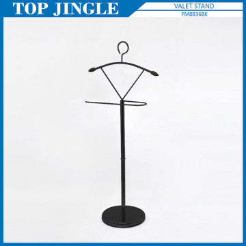 Black Color Modern Figure Shape Metal Suit Hanger Stand