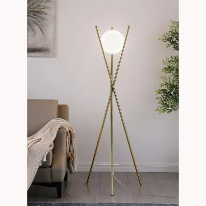 Mid Century Modern Nordic Gold Floor Lamp