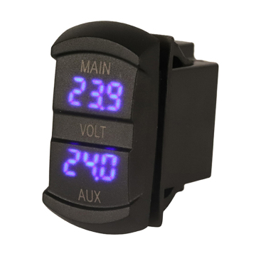 12V 24 V Durante el medidor de pantalla del medidor Volt-Americano para motocicleta, automóvil, bote