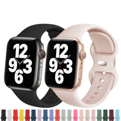 XY Smart Watch Accessories: Rubber Silicone Bands for Apple Watch 3/4/5/6/7/SE