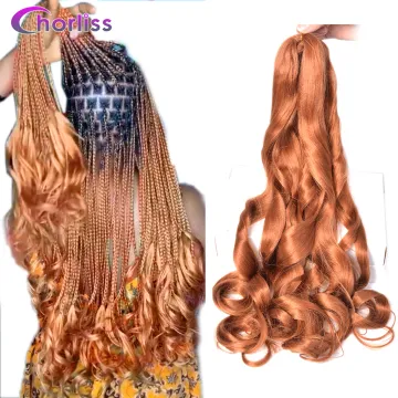 Wholesale Loose Body Wave Spiral Curl Crochet Braid Hair 24 Inches 75g 150g Synthetic Wavy Curly Braiding Hair Extensions
