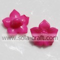 Perles acryliques givrées de tournesol solides de couleur mélangée 10 * 16mm