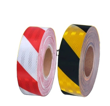 Customized Reflective Stripe Tape - YelloBlack Red and White Reflective Film for Hazard Warning