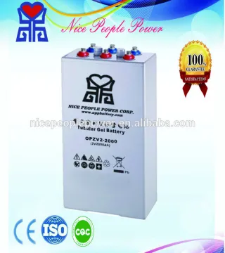 OPzV deep cycle tubular gel battery 2v 2000ah