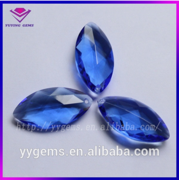 blue marquise cut glass girl jewelry 5*10mm imitation diamond