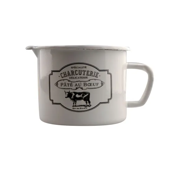 Large Capacity Metal Milk Mug Enamel Mug Tableware