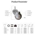 2Inch Stem Swivel Caster Light Duty Wheel