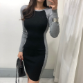 Women's Long Sleeves Bodycon Sweater Dress