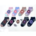 Socks with a popular flower pattern