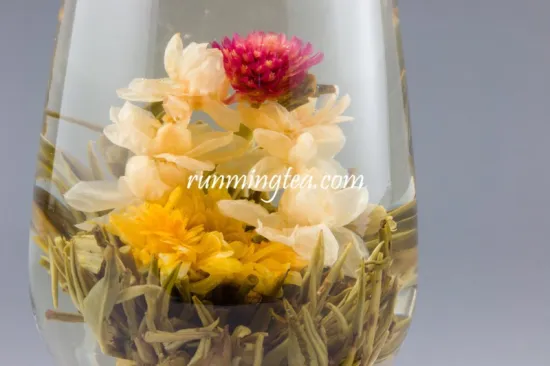 Chinese Dragon Flower Tea , Shuang Long Xi Zhu / Doubel Dragon Pearl