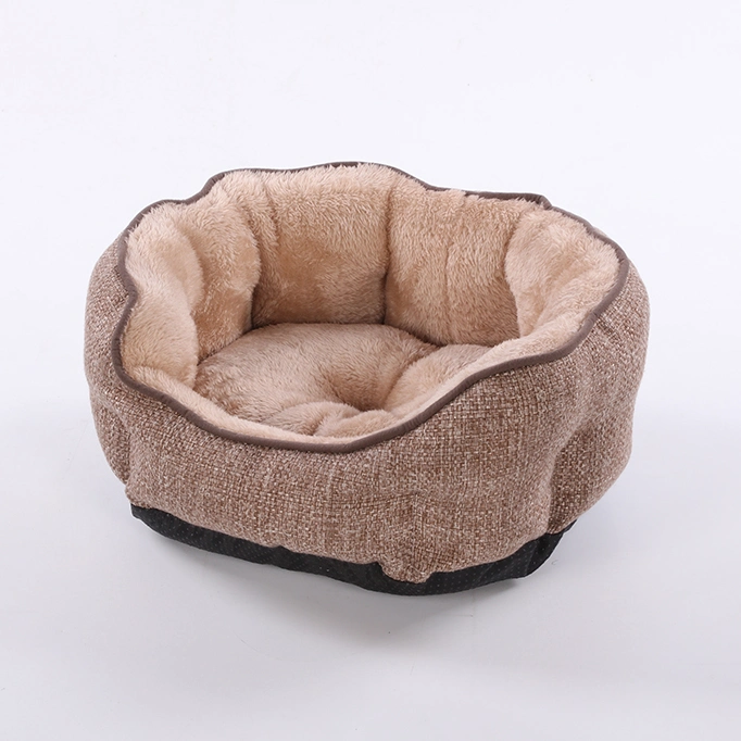 Popular Fashion Pet Bed Imitation Cotton Velvet Dog Bed