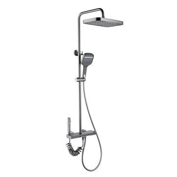 High-Quality Modern Classic Square Shower Head Set with Three Functions