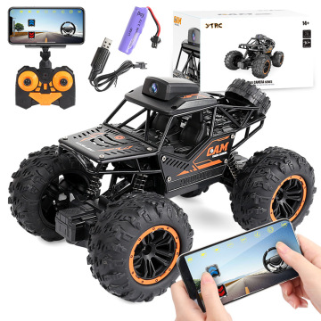 Flytec 1/18 Scale High-Speed Electric WiFi FPV Car with Camera and Radio Control Toy - Remote Control Drift and Climbing RC Car